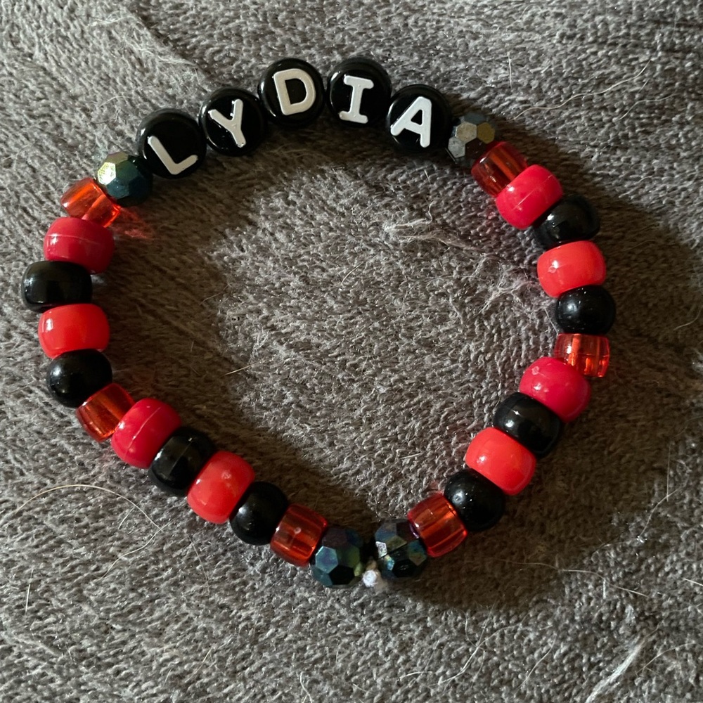 Beetlejuice inspired bracelet
